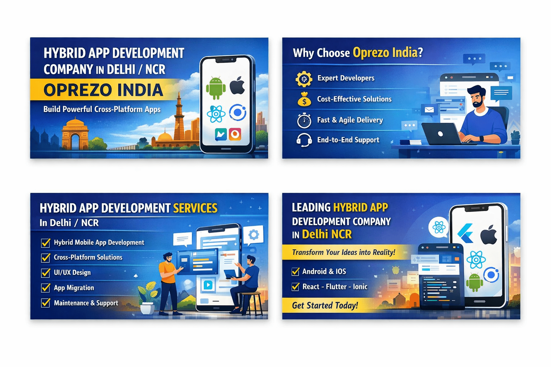 Hybrid App Development Company in Delhi NCR | Oprezo India