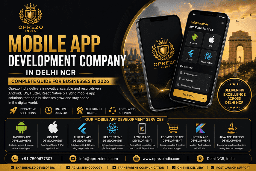 Mobile App Development Company in Delhi NCR – Complete Guide 2026