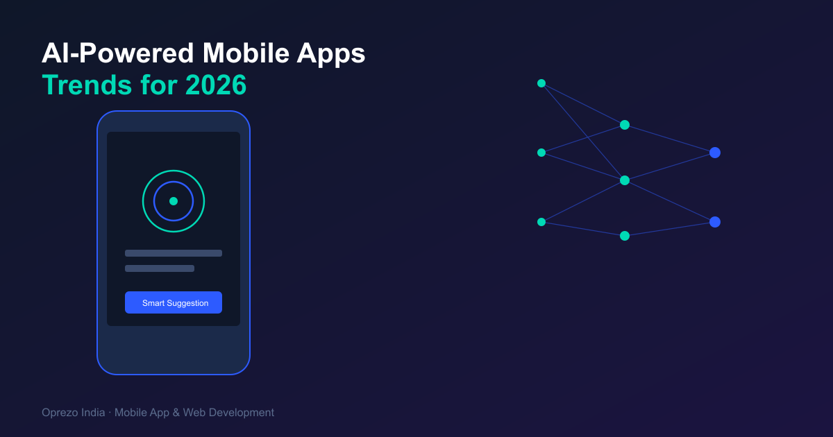 AI Mobile App Development Trends 2026 | Oprezo India